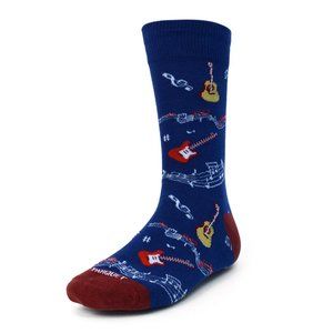 Men's Guitar & Music Note Premium Collection Socks
